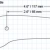 Medium 2-screw pan handle