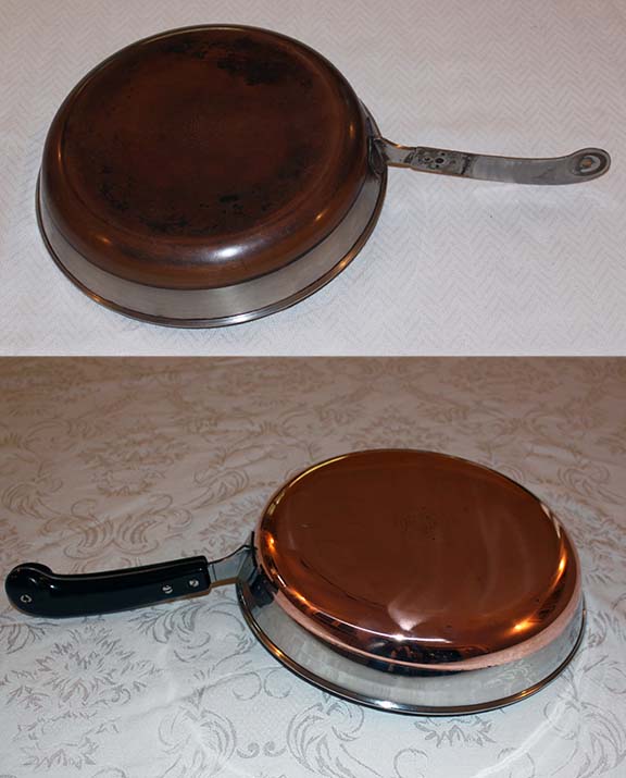 How To Clean Copper Bottom Pans (Revere Ware), Only 2 items needed