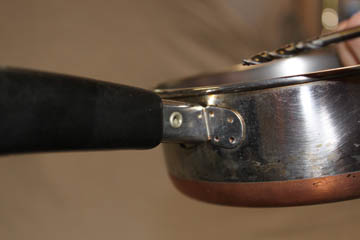 Indented side rivet