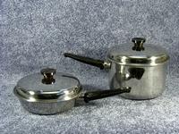 Pre-1962 Revere Ware 1.5qt copper bottom pot w/ lid Process Patent  Riverside, CA