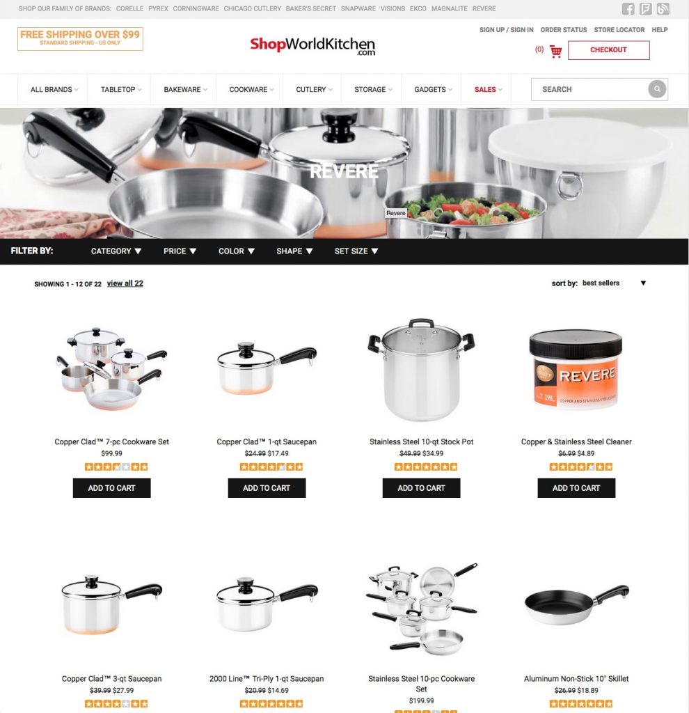 What is Revere Ware (aka World Kitchen) up to? Revere Ware Parts