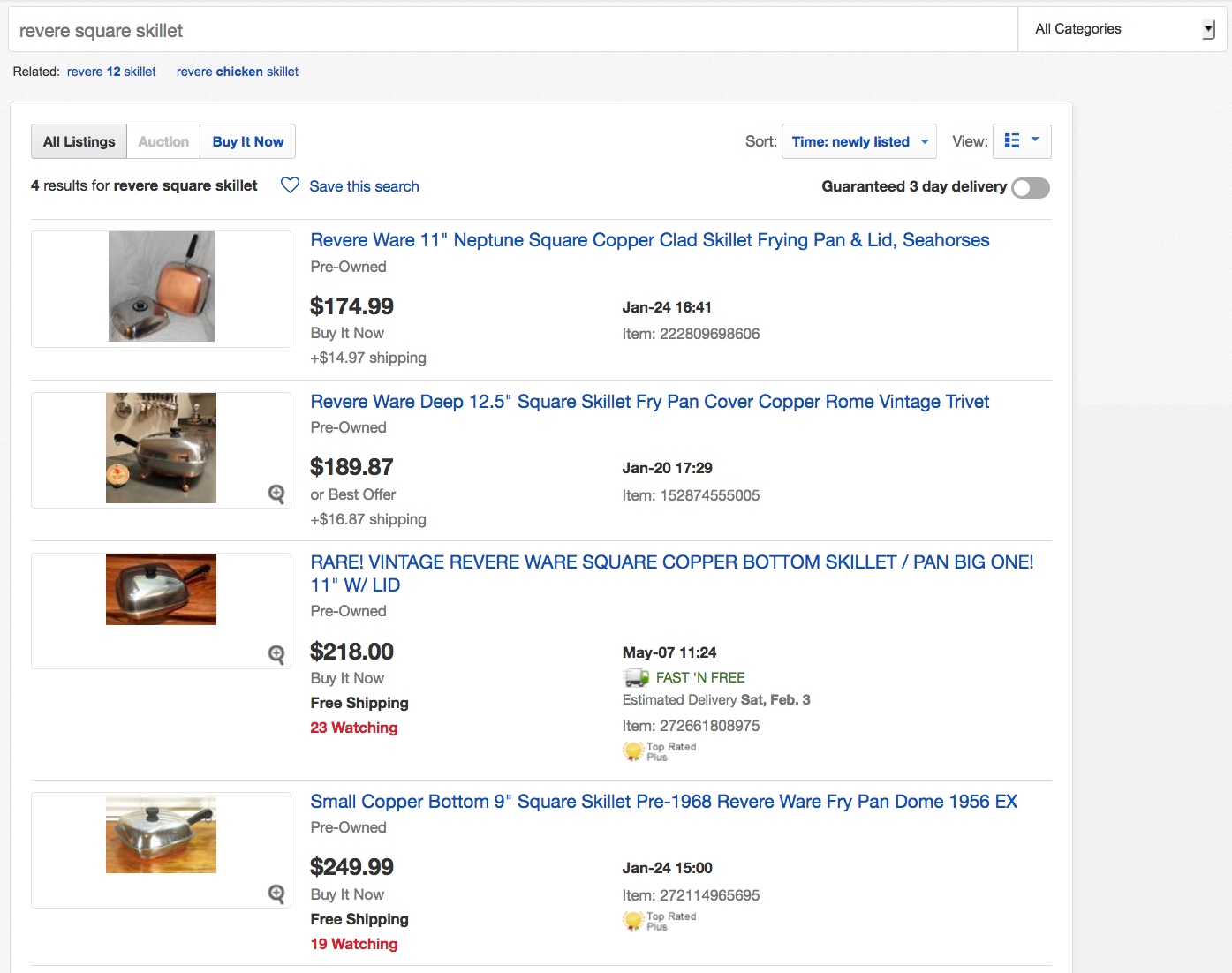 Using eBay saved searches to find rare items or get a deal Revere