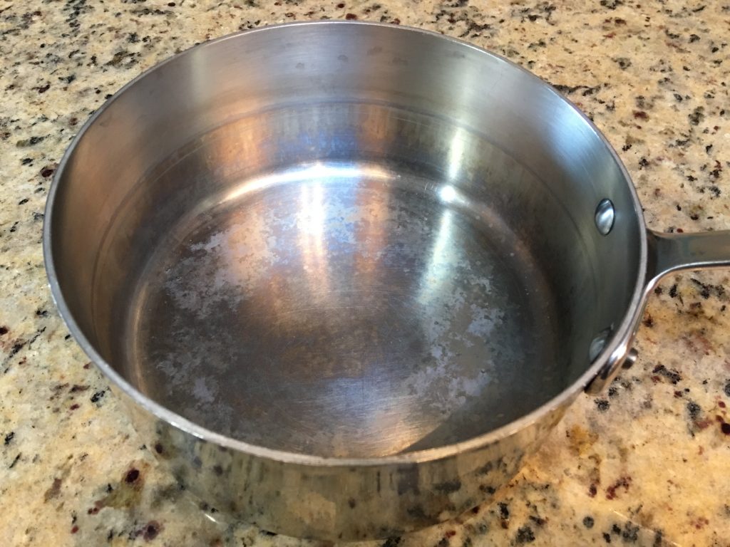 New trick for removing hard water stains from stainless steel