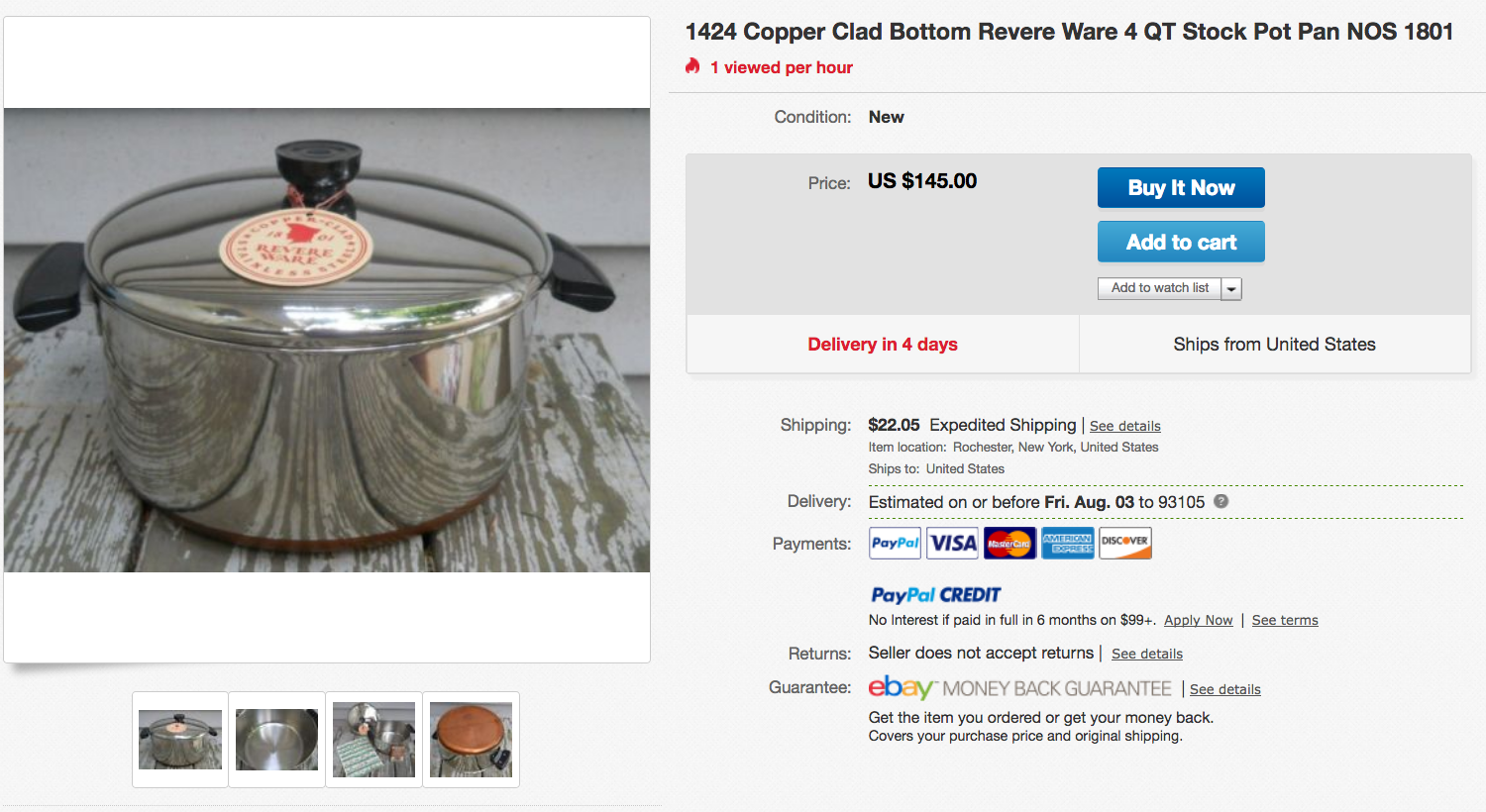 eBay finds of the week Revere Ware Parts