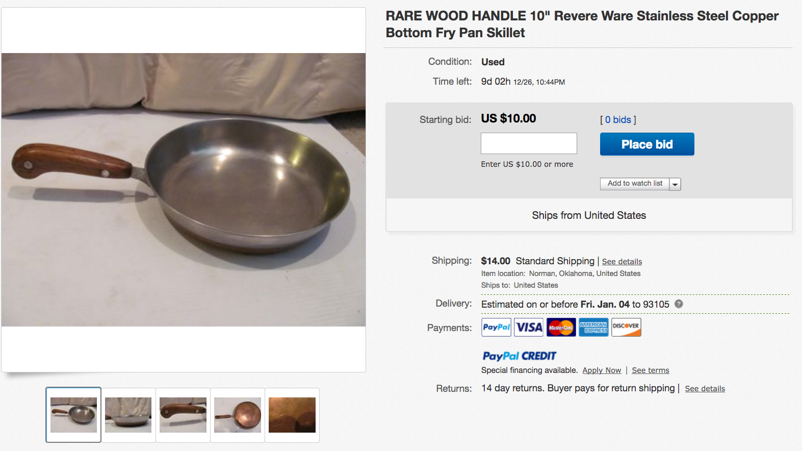 Inferences from a wooden handle Revere Ware Parts