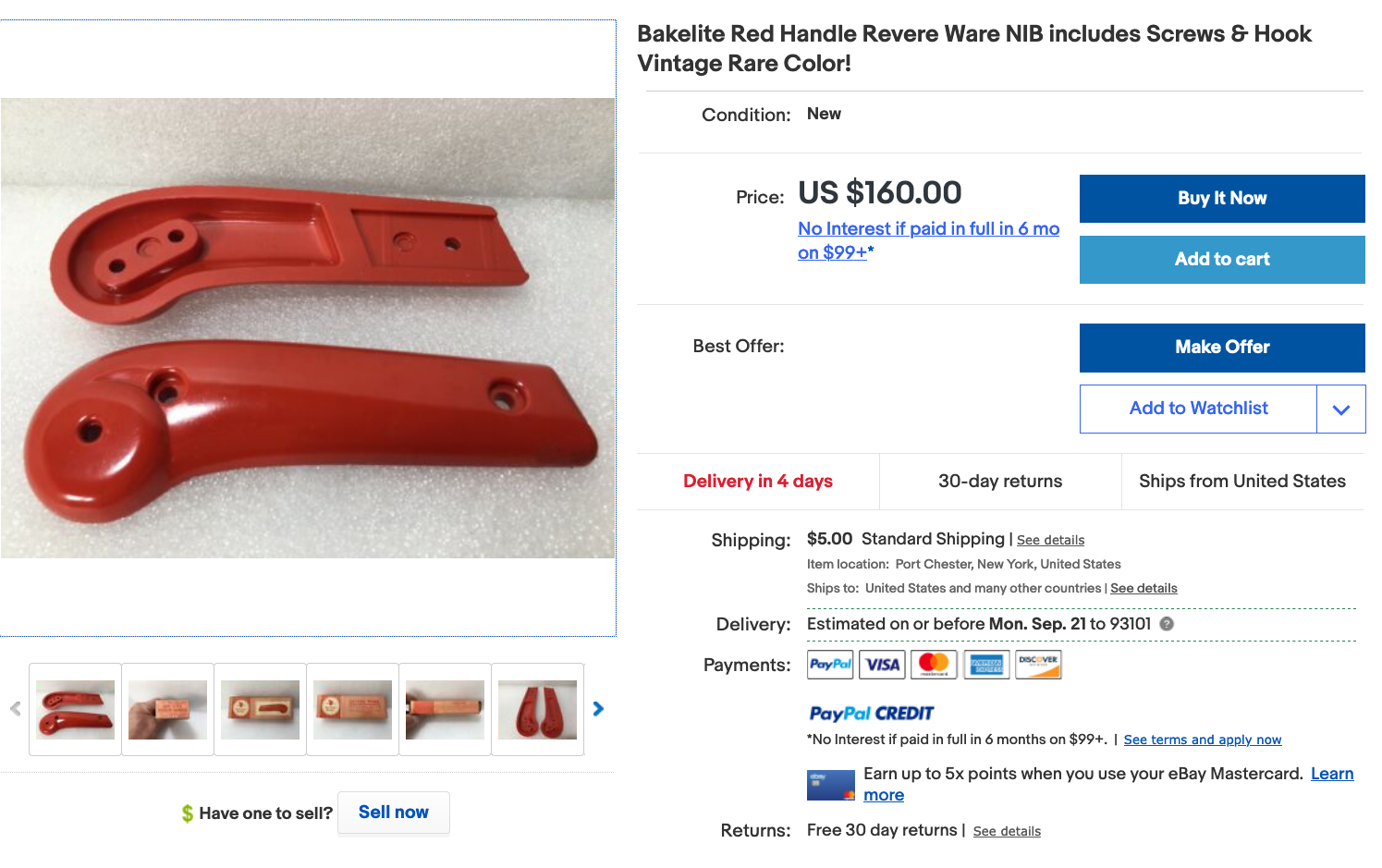 Colored handles some are and some aren't Revere Ware Parts