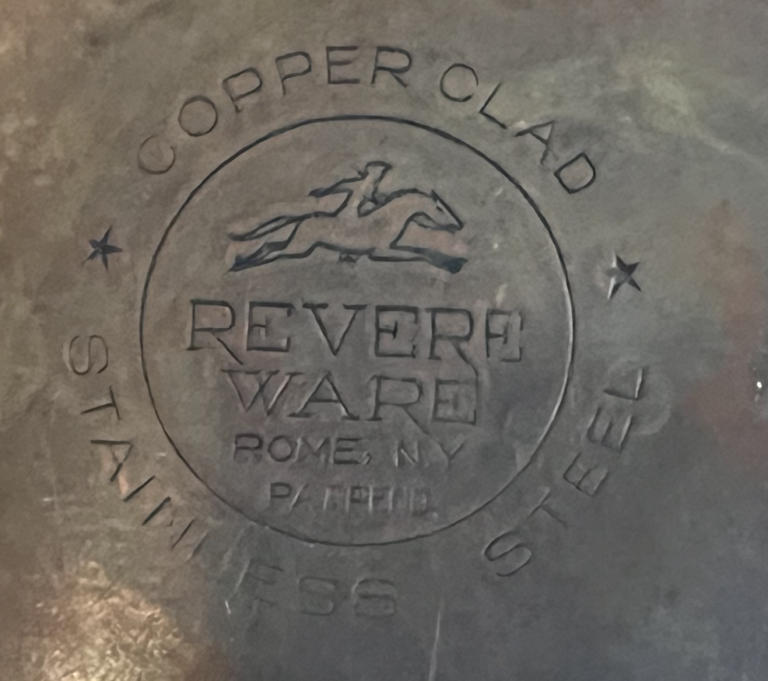 Pristine early logo Revere Ware Parts