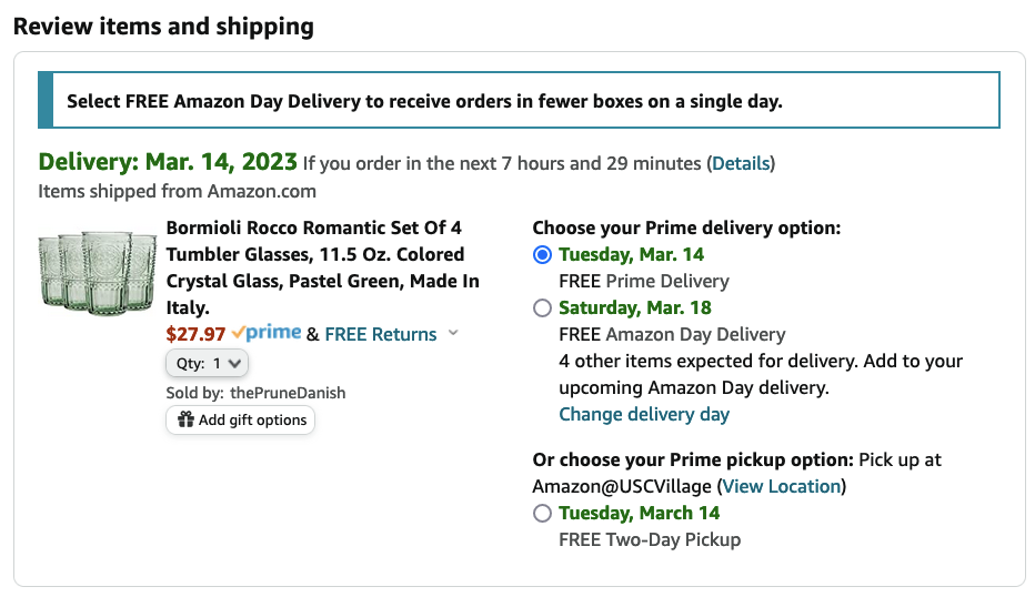 For Prime 1-Day Shipping,  Wants Sellers to Send It More Stuff